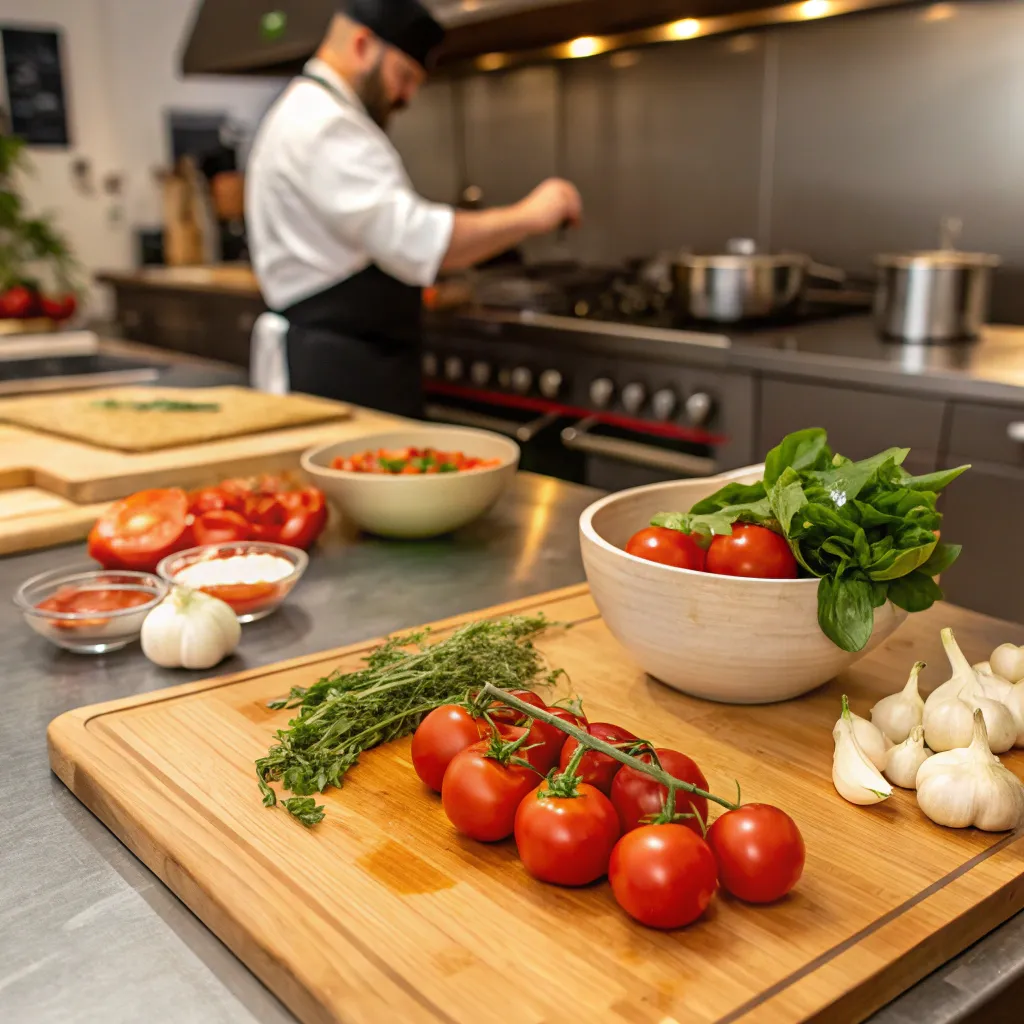 Tomato sauce preparation course